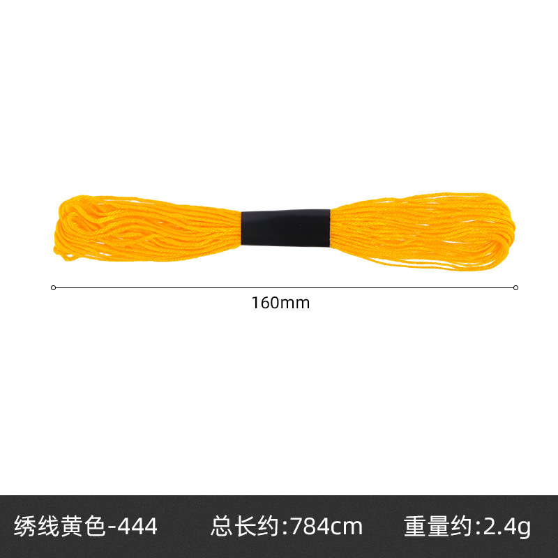 Hilo de punto de cruz de 42 colores, hilo de bordado de poliéster y algodón, bordado puntual, bordado de punto, bordado de punto de cruz