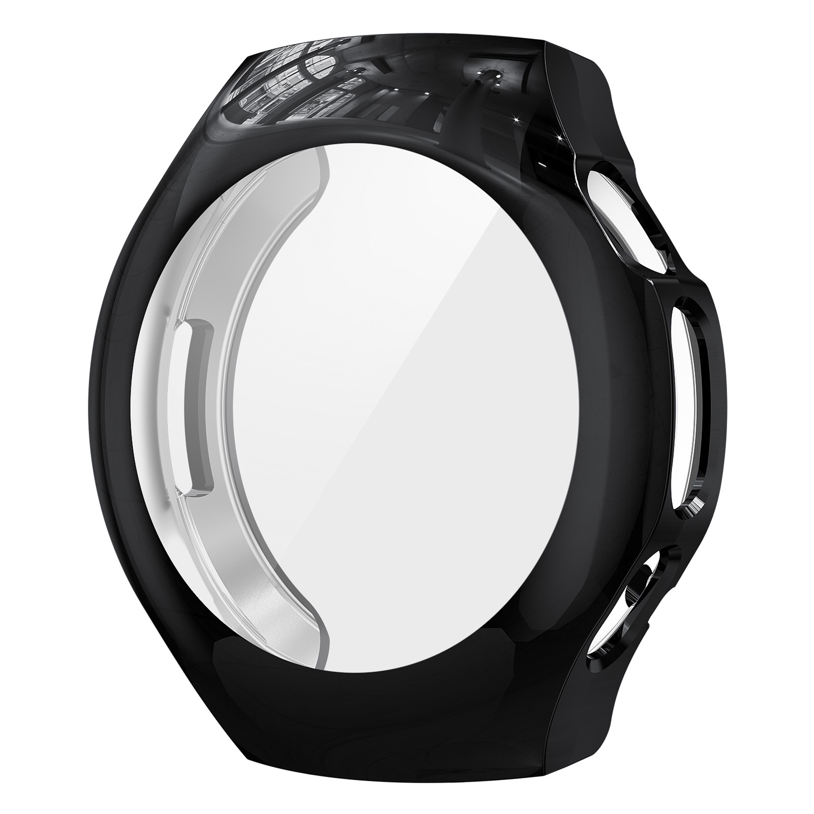 The new product is suitable for the HUAWEI Watch5 protective case. The Huawei Watch5 watch features a fully covered electroplated TPU case Application Scenario