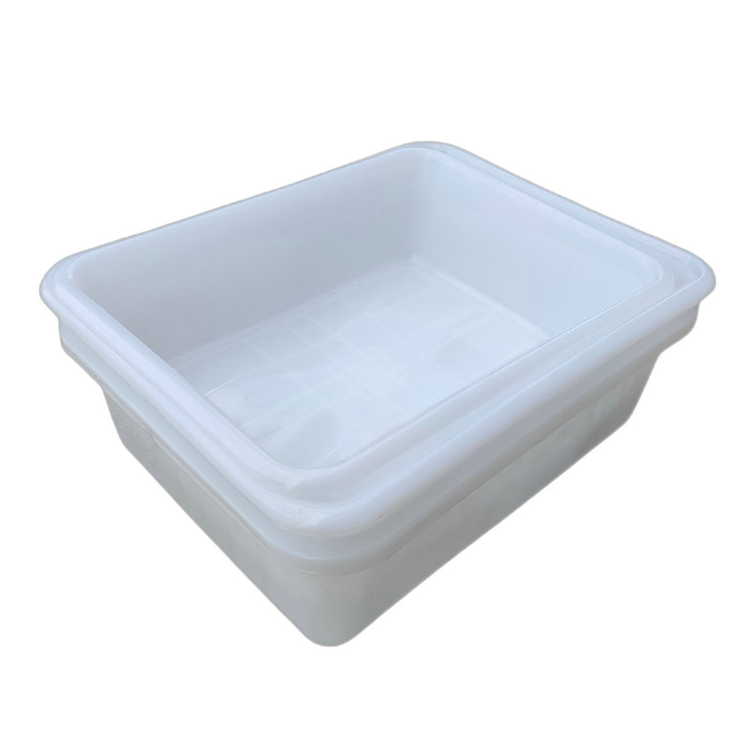 加厚白色塑料盆长方形盆子食品冷冻方盆养龟盆凉菜烧烤卤菜收纳盆