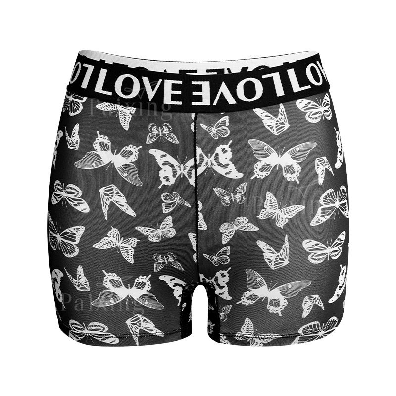 Black and white butterfly print