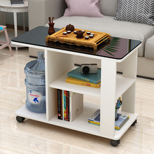 小茶几简约现代创意可移动沙发边桌柜客厅电视柜旁边的小边柜书架