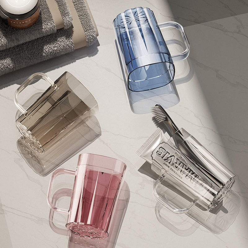 Simple plástico cepillado enjuague bucal taza estudiante dormitorio lavado taza luz lujo hogar inodoro cepillo de dientes taza