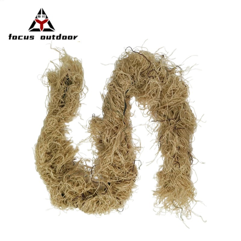 Suministro transfronterizo suministros al aire libre táctica pistola cuerda CS ventiladores militares camuflaje accesorios de camuflaje cuerda de camuflaje selva Accesorios