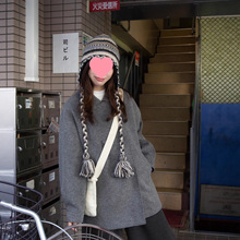 奶兔星球-自制 双排扣夹棉毛呢外套女2025新款秋冬加厚小个子大衣