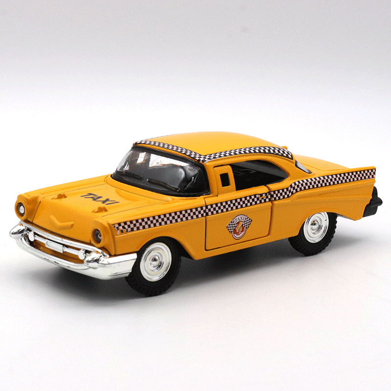 Transfronterizo 1: 32 modelo de taxi de aleación juguetes para niños adornos de automóviles modelo de carro de rover juguetes para niños al por mayor