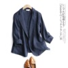 Thin short classic suit jacket, 2022 collection, Korean style, plus size