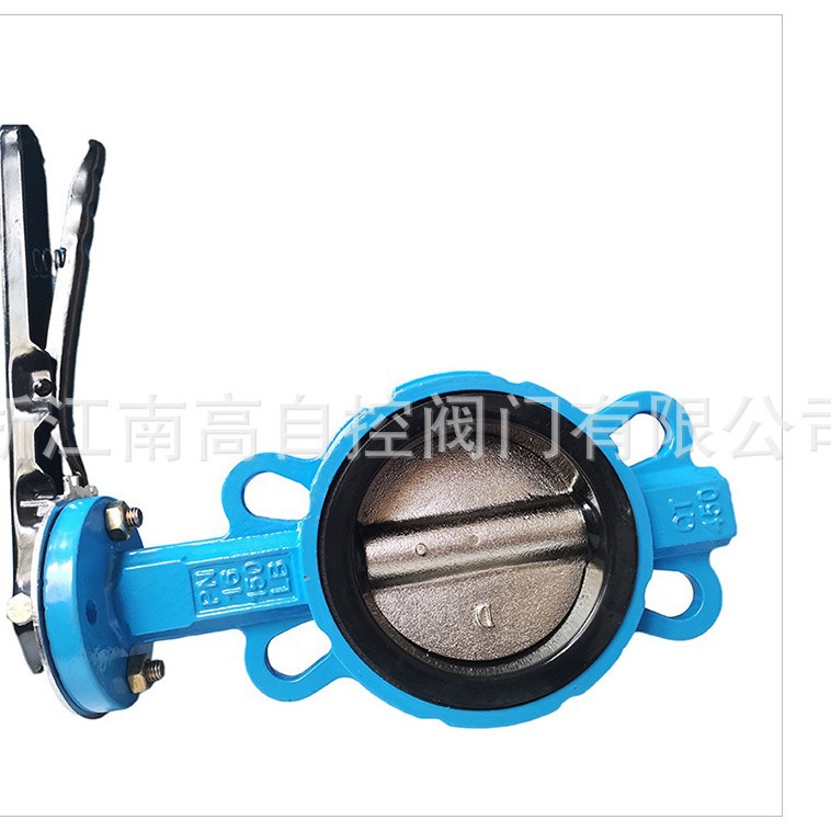 不锈钢对夹蝶阀D71X-16Q软密封手柄对夹蝶阀 中线蝶阀软密封蝶阀