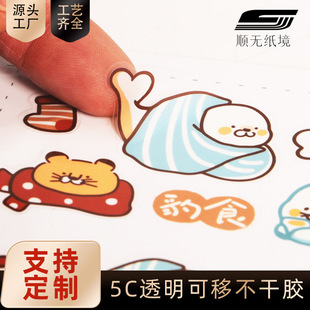 Can Accept Urgent Orders, Transparent Self-Adhesive Labels, Waterproof Pvc Round Food Packaging Sealing Stickers, Customized Source Factory