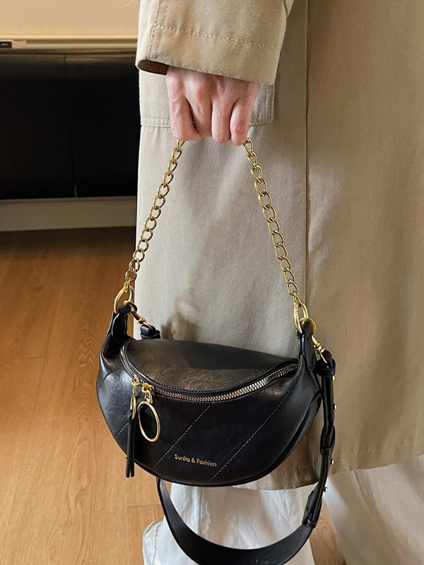 Bolso para mujeres 2025 nueva moda coreana transfronteriza bolsa de silla de moda alta textura lujosa bolsa de cadena versátil