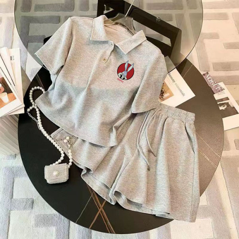 减龄漂亮洋气运动套装夏季时尚小个子休闲短袖短裤两件套春秋女装|undefined