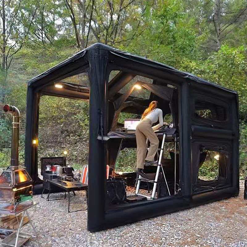 Customized New Car Camping Style Villa Inflatable Tent Outdoor Foldableable Portable Suv Pickup Rv Tail Tent