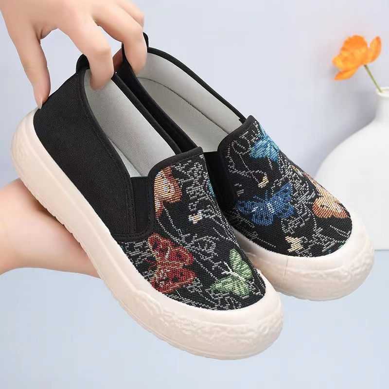 Zapatos de verano de papá zapatos de mujer 2023 nuevos zapatos de primavera y otoño calcetines para correr zapatos de moda versátiles