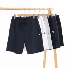 Ralph Lauren RL Men's Shorts 5-Inch Inseam Summer Loose Fit Cotton Sports Casual Wear Outside Pony Logo Breathable