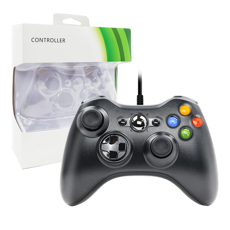 Кросс‑бордер взрыв для xbox360 нейтральный проводной геймпад в цветной коробке упаковка поддерживает одно поколение