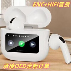 新しいプライベートモデルA6 Airフルカラースマートスクリーン表示半入耳式5.4 bluetoothイヤホンENC通話ノイズリダクション