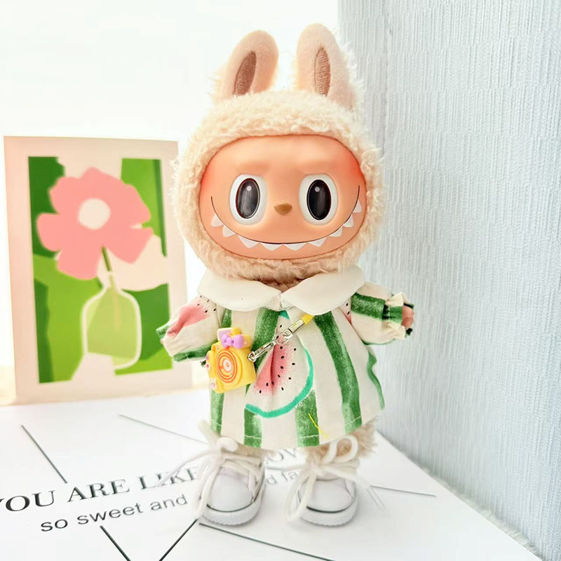 仅衣服] 一/二代La布布衣服挂件拉布布坐坐派对娃衣挂件草莓熊萌|undefined