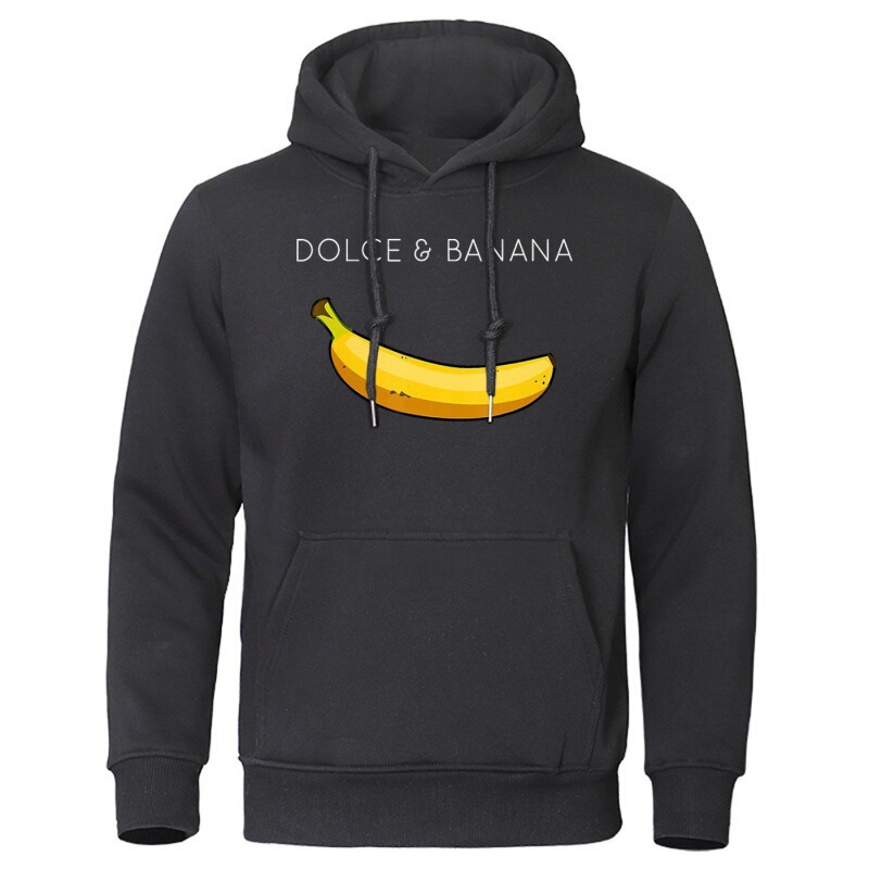 2023 New Men's and Women's Sweatshirts Cross-Border Wholesale Fashionable and Comfortable Street Popular Banana Icon Hooded Sweatshirt Jacket