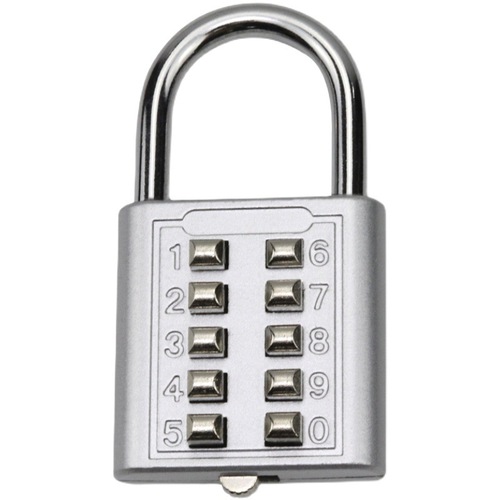 数字按键密码锁小型迷你U型密码锁头大门柜子柜门家用密码锁挂锁