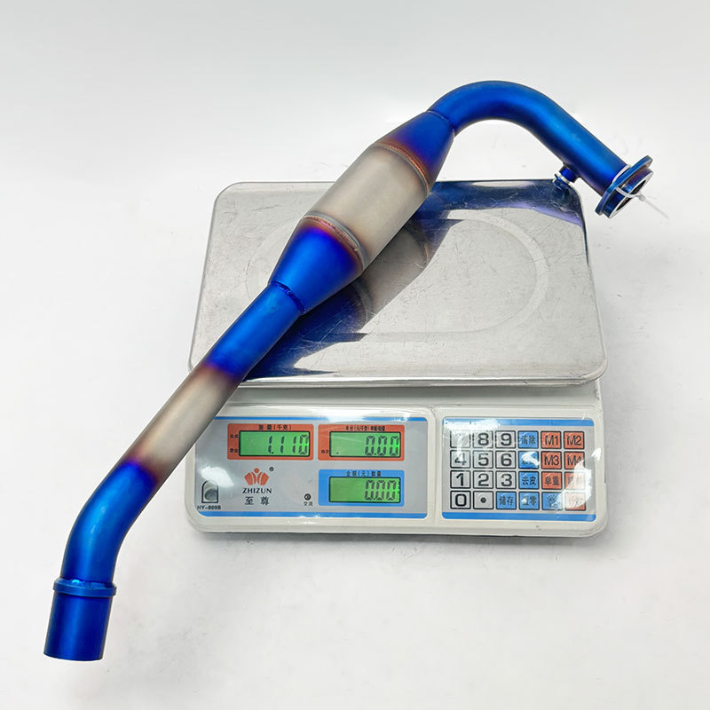 Suitable for motorcycle Sanyang SYM ADXTG400 exhaust pipe modification ADXTG400 titanium alloy front exhaust