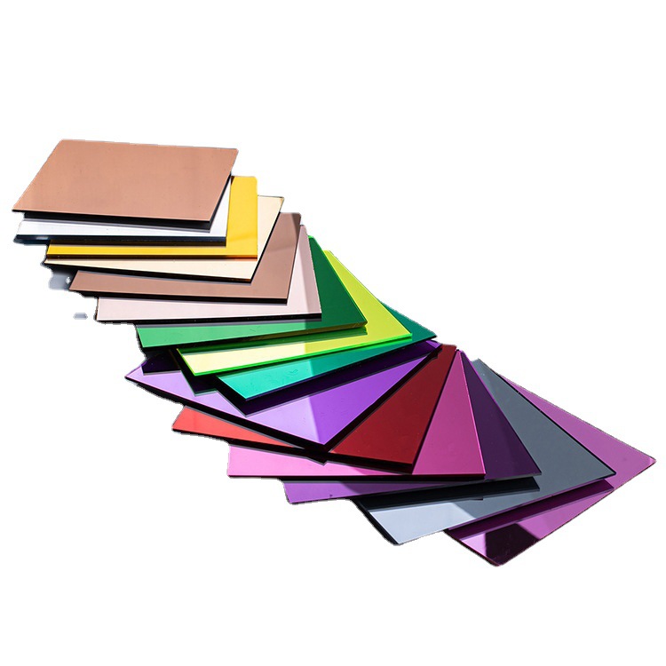 亚克力板材生产厂家防刮花银色加硬级pmma镜面板 5mm塑料镜片