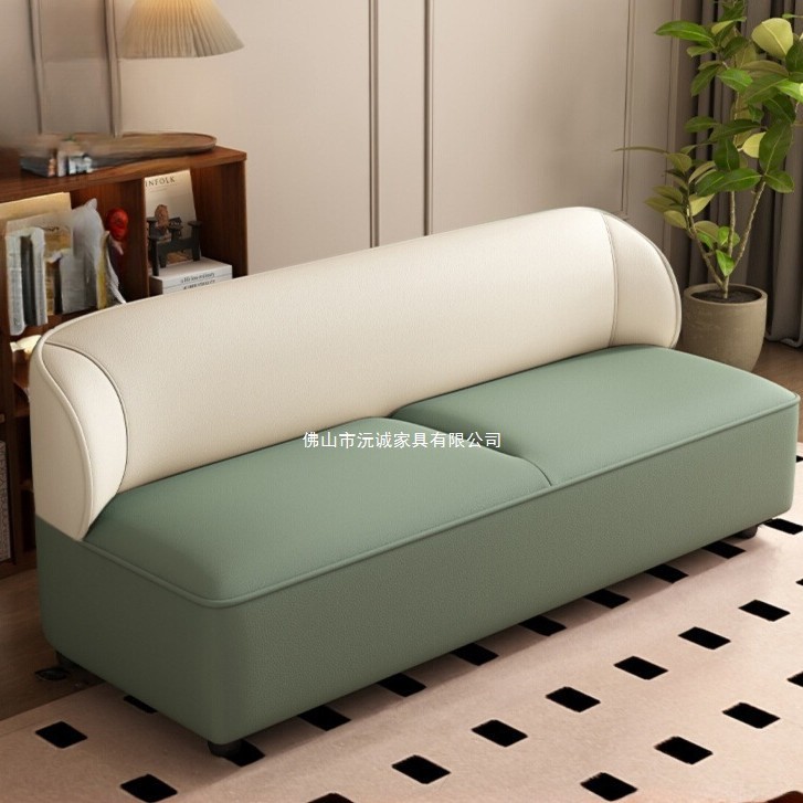 简约新款布艺沙发小户型客厅店铺休息区服装店出租屋双人三人沙发