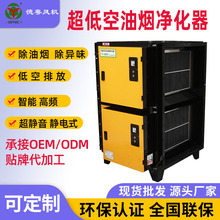 德粤厂家定制一体式低空静电式油烟净化器 厨房高效净化器接工程