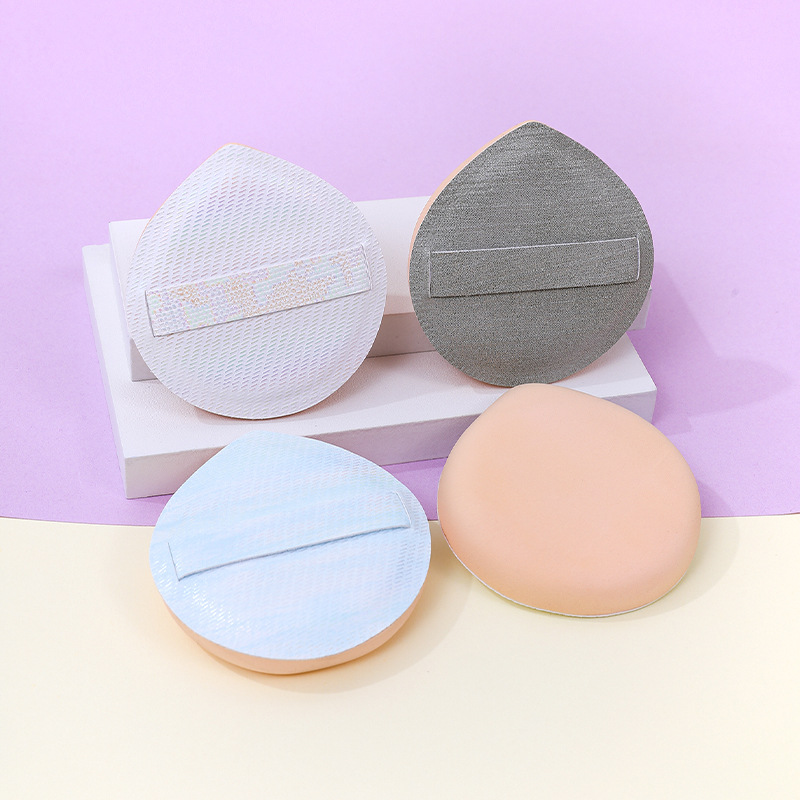 Personalizado de alta gama 100 puntos soplo de polvo de algodón de azúcar bomba Q no come polvo, esponja de maquillaje de poliuretano de doble uso húmedo y seco cojín de aire