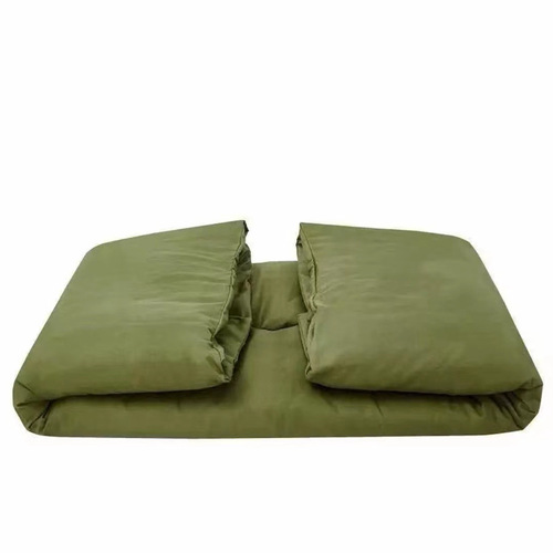 厂家批发单人军绿色被褥被套宿舍床单被罩床上用品学校学生军训被