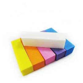 美甲工具价格优惠海绵指甲搓高发泡磨砂四面打磨块指甲修型豆腐块