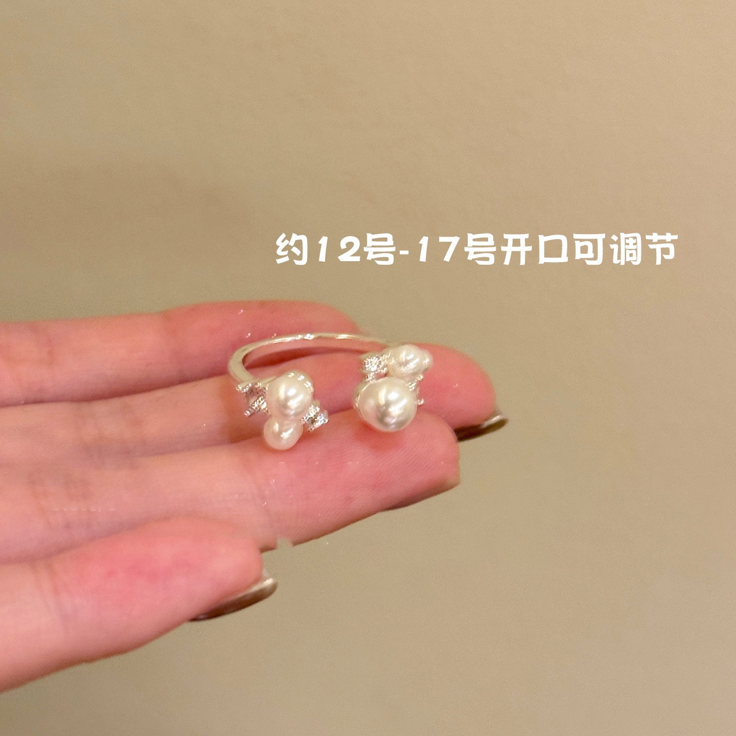Corea del Sur ins triángulo circón anillo abierto nicho creativo versátil anillo de dedo índice elegante lujo ligero accesorios de alto sentido