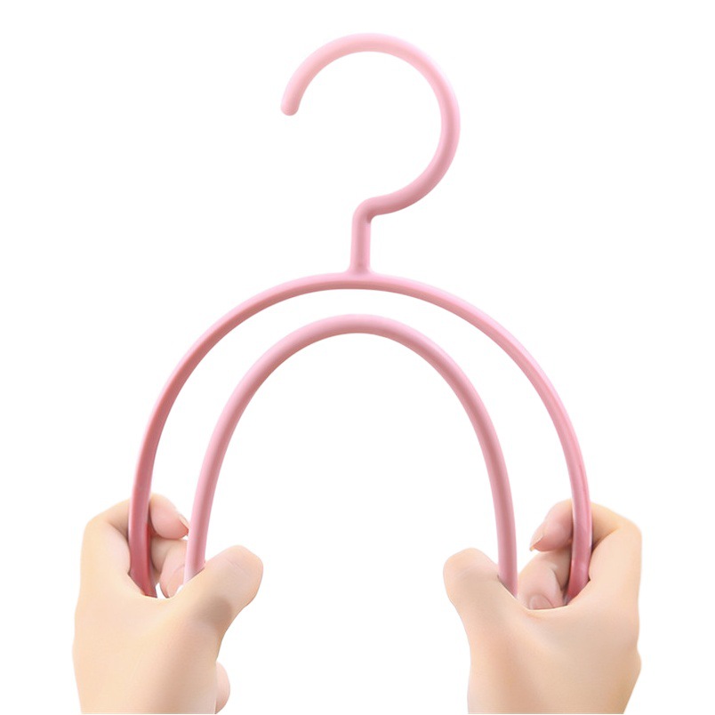 Hogar adulto macaron color antideslizante percha ropa soporte semicírculo percha de plástico sin costura ventas directas de la fábrica