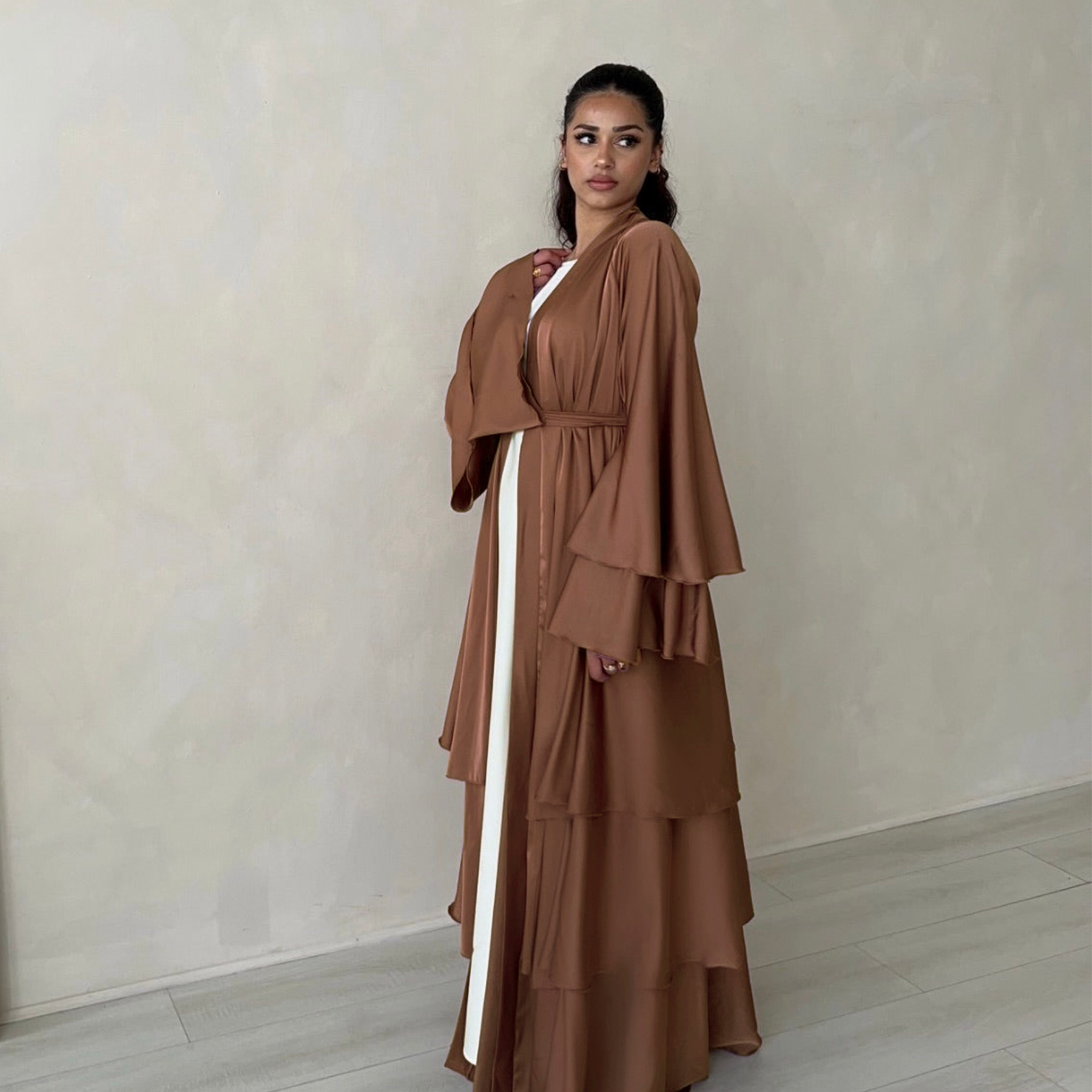 Loriya2024 Middle East Turkey Dubai Exquisite Elegant Cardigan Robe LR706_ecoleips.com