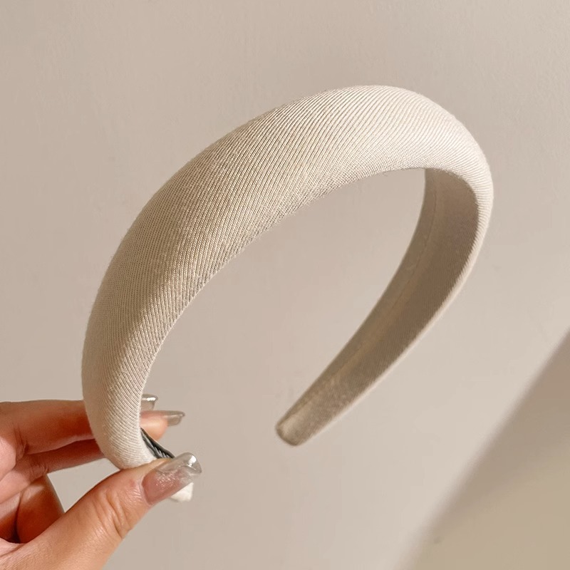 Otoño e Invierno Internet celebridad nueva diadema marrón femenino alto cráneo superior horquilla pelo de ala ancha pelo paquete presionando headwear lavado de cara diadema al por mayor