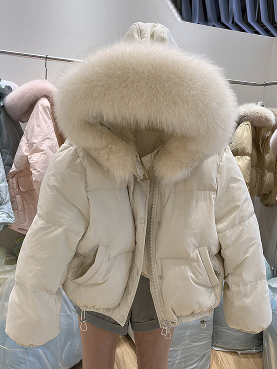 Velvet winter fashionable down jacket