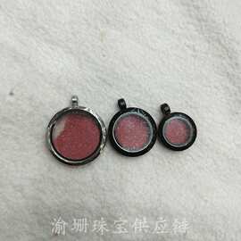 朱砂吊坠配件饰品高含量朱砂紫金砂流沙项链吊坠女士中国风厂家
