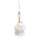 Cute three-dimensional flocking resin dog pendant mini small doll mobile phone pendant DIY key chain jewelry accessories