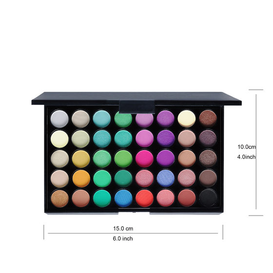 POPFEEL 40 color eye shadow plate pearlescent matte