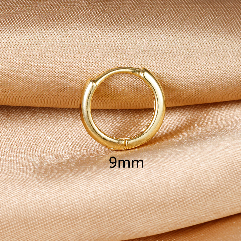 1 Piece Simple Style Circle Plating Copper Earrings display picture 13