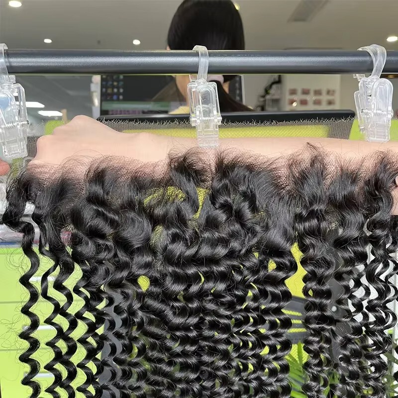 Cross-Border Wig 12A Hair Piece Loose Deep Wave High-Definition Lace Net Base 13*6 Deep Wave Hair Real Human Hair Cross-Border Wig 12A Hair Piece Loose Deep Wave High-Definition Lace Net Base 13*6 Deep Wave Hair Real Human Hair