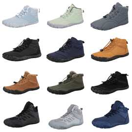 跨境新款户外棉鞋情侣防滑防水雪地靴加绒加厚登山鞋女徒步露营鞋