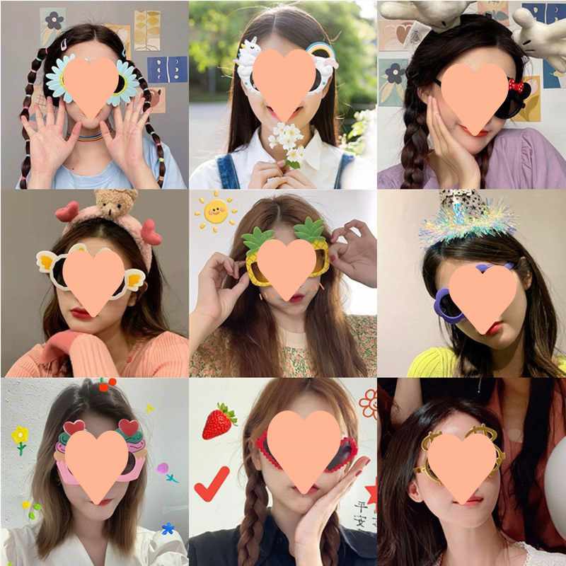 Divertido gafas de sol bodas damas de honor fotos accesorios de boda fiesta de cumpleaños gafas de escultura de arena gafas en línea gafas extrañas