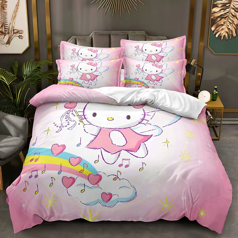 Постельное бельё Hello Kitty, наволочка, комплект, Amazon, 3D, набор из 3 предметов