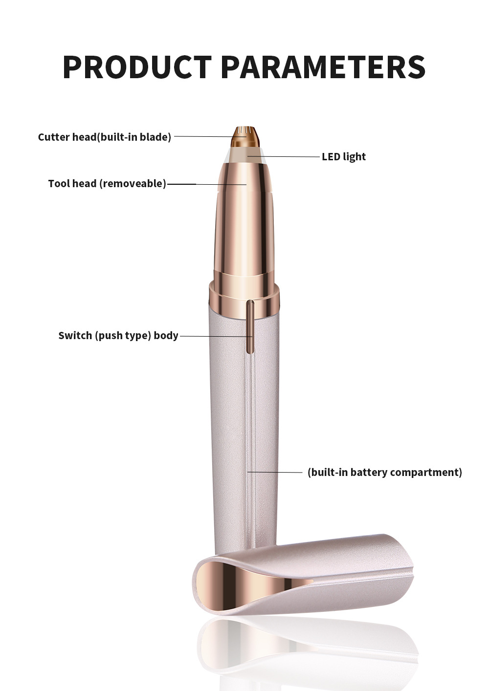 Electric Eyebrow Trimmer Features