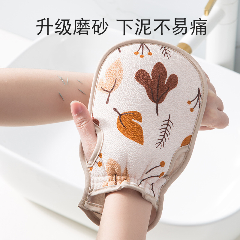 Pulgares con fugas Toalla de baño de barro con impresión gruesa fuerte de doble capa