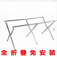 地摊货架直销地摊货架夜市摆摊折叠货架服装展示架2米3米空架加厚