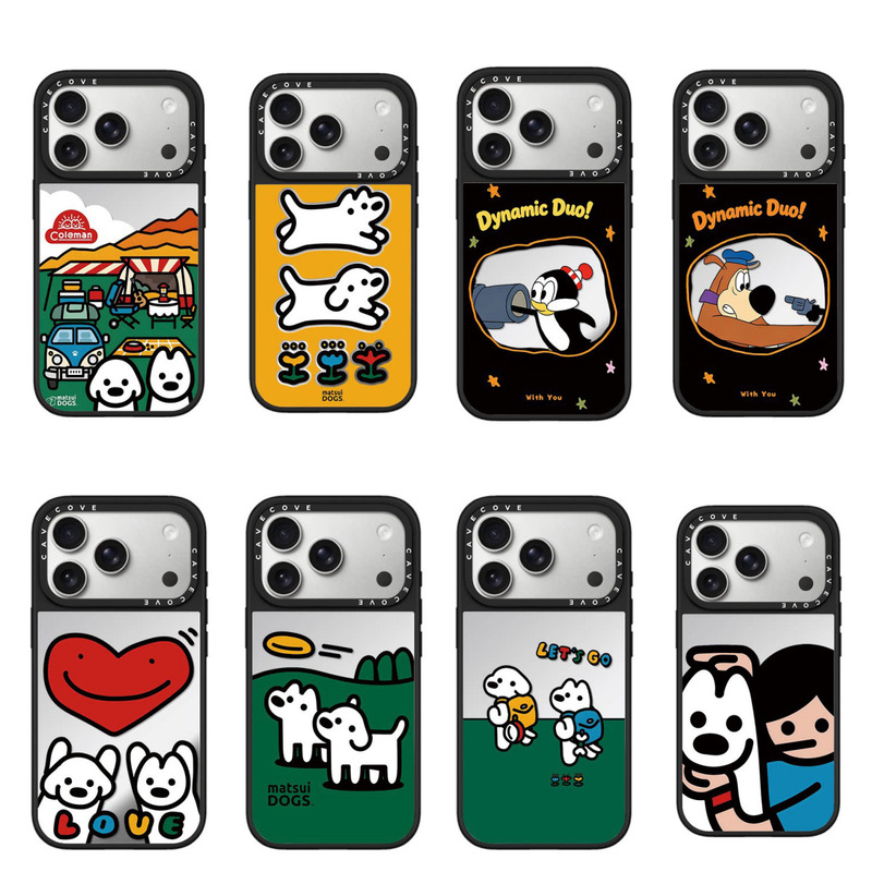 C-brand partner dog and penguin shooting MagSafe magnetic case for Apple 17 Pro Max phone, fun for 1514 C-brand partner dog and penguin shooting MagSafe magnetic case for Apple 17 Pro Max phone, fun for 1514