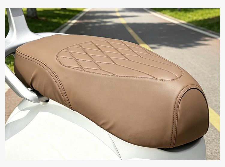 Electric vehicle leather seat cushion cover, waterproof seat cover, scooter thickened PU seat protector, sun-proof seat cover
