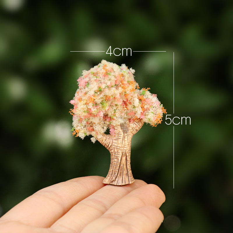 仿真微缩松树花树模型创意苔藓微景观沙盘园艺花盆造景装饰品摆件|undefined