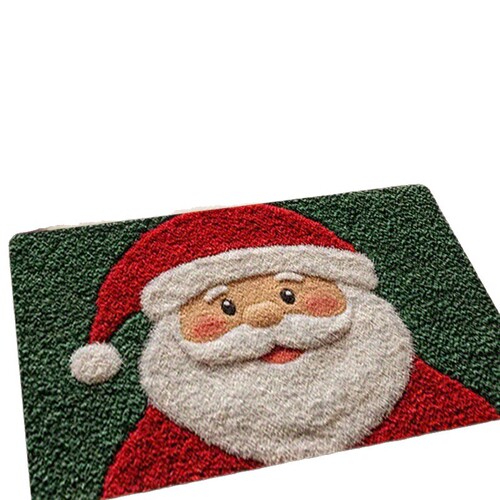 Hot Christmas cartoon crystal floor mat bathroom bathroom porch carpet wear-resistant dirt resistant floor household