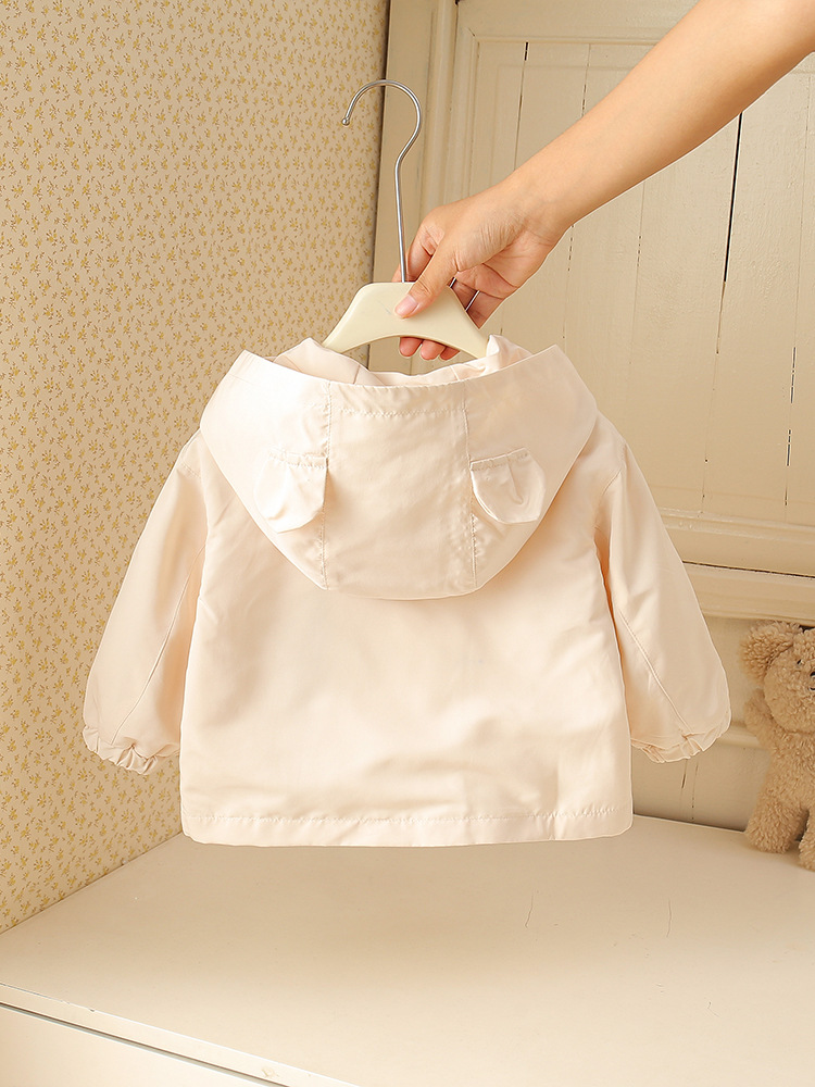 Chaqueta de asalto para niños primavera y otoño 1 nueva ropa con chaqueta encapuchada suelta coreana chaqueta de bebé 3